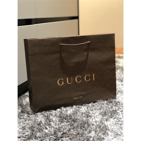 gucci paper bag home decor|Gucci paper bag for sale.